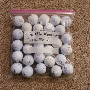 29 Mixed Top Flite Golf Balls